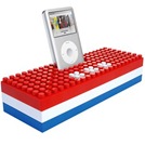 Caixa de Som Portátil para iPod e MP3 Homade BB5001 Master BrancoVermelhoAzul