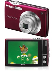 Câmera Digital Nikon Coolpix S4000 12MP Vermelha