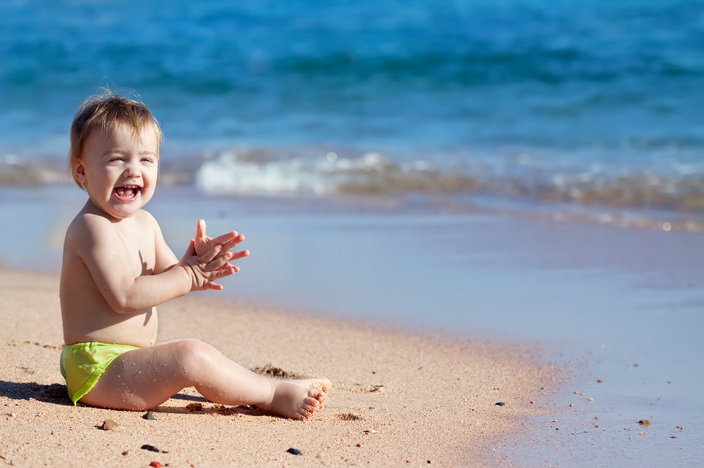 Fralda de bebê para praia ou piscina
