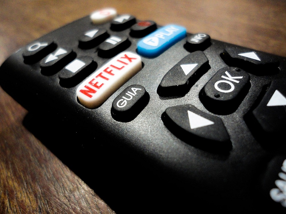 Controle remoto com botão Netflix